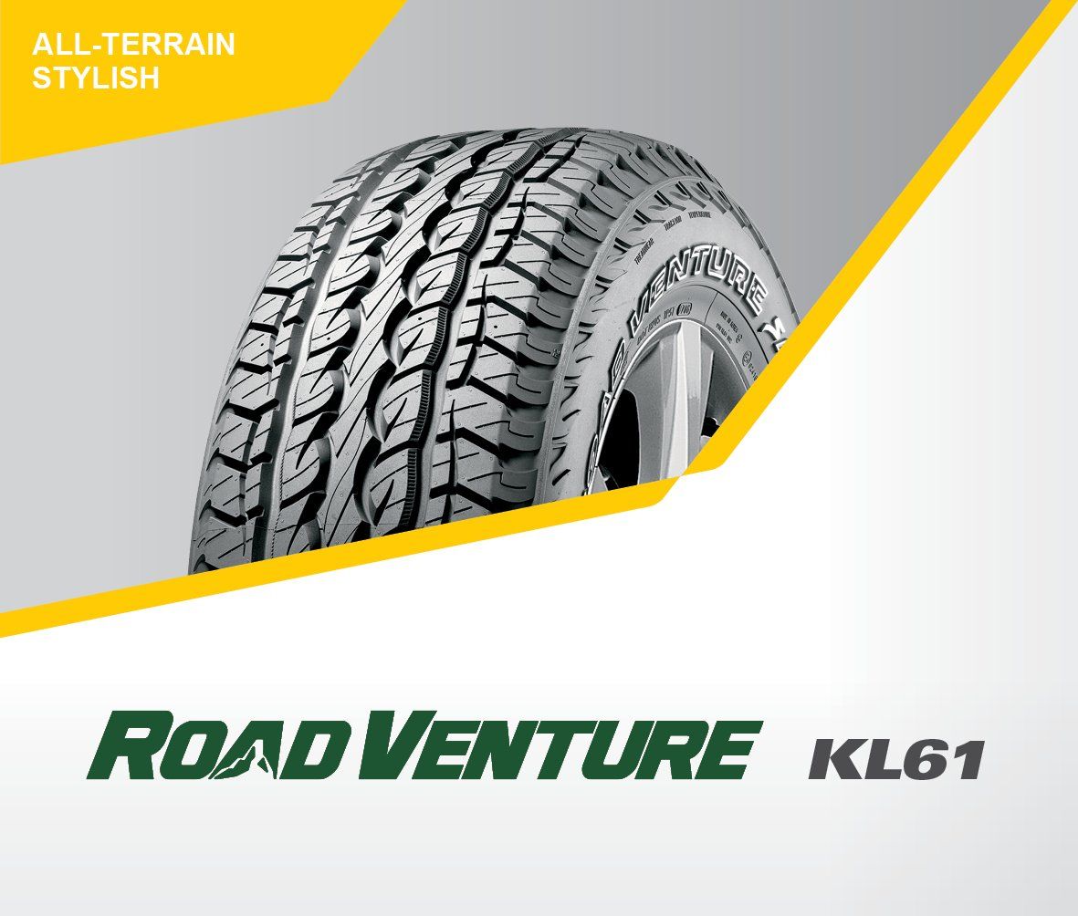 An all terrain tyre for the modern day SUV. A tread compound balanced for driving performance and tread life whilst also giving improved performance on wet roads.