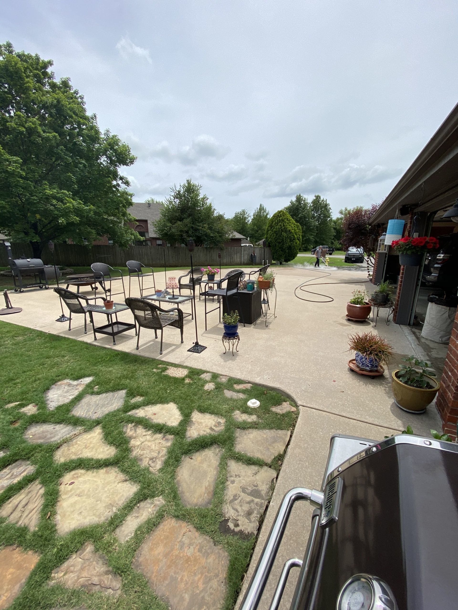 patio power washing after