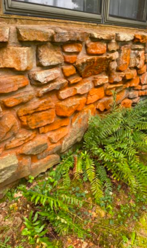 rock power washing before