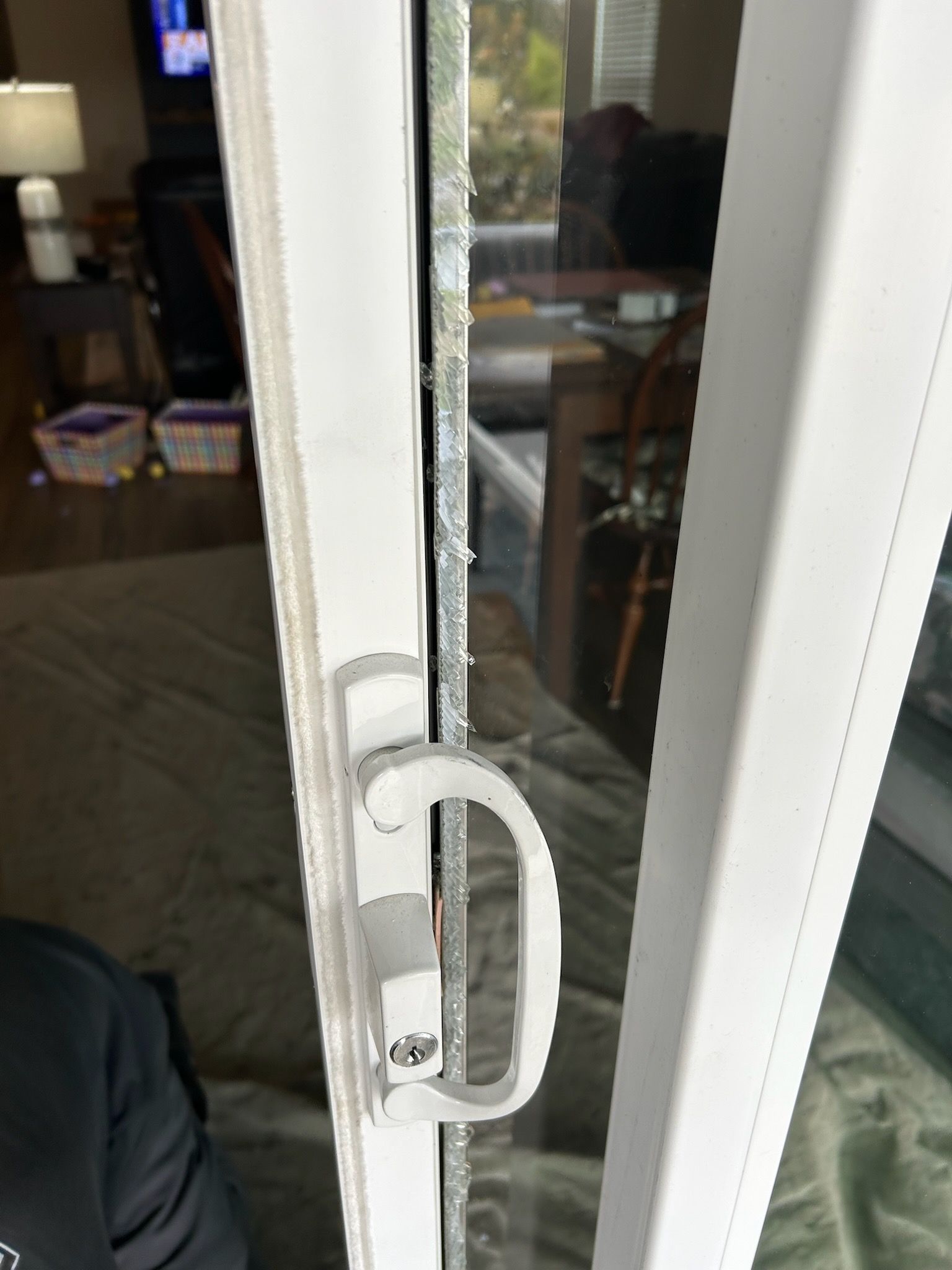 New sliding glass door installation adding natural light and modern style to a living room
