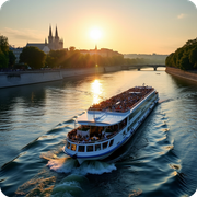 Der Vorabend - Fahrt auf der Donau