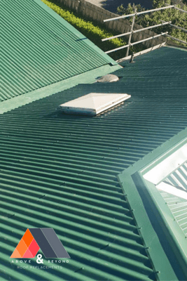 A Green Roof With A Skylight On Top Of It – Melbourne, VIC - Above & Beyond Roof Replacements