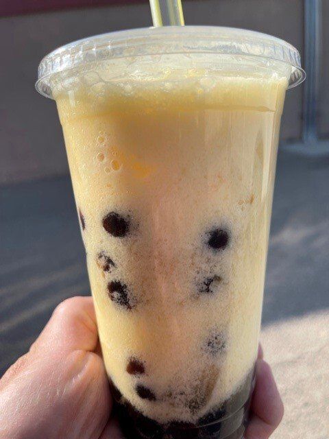 Yellow Colored Boba Drink - Rock Springs, WY - Buddha’s Bar At The Sands