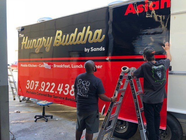 Food Truck Exterior With Employees - Rock Springs, WY - Buddha’s Bar At The Sands