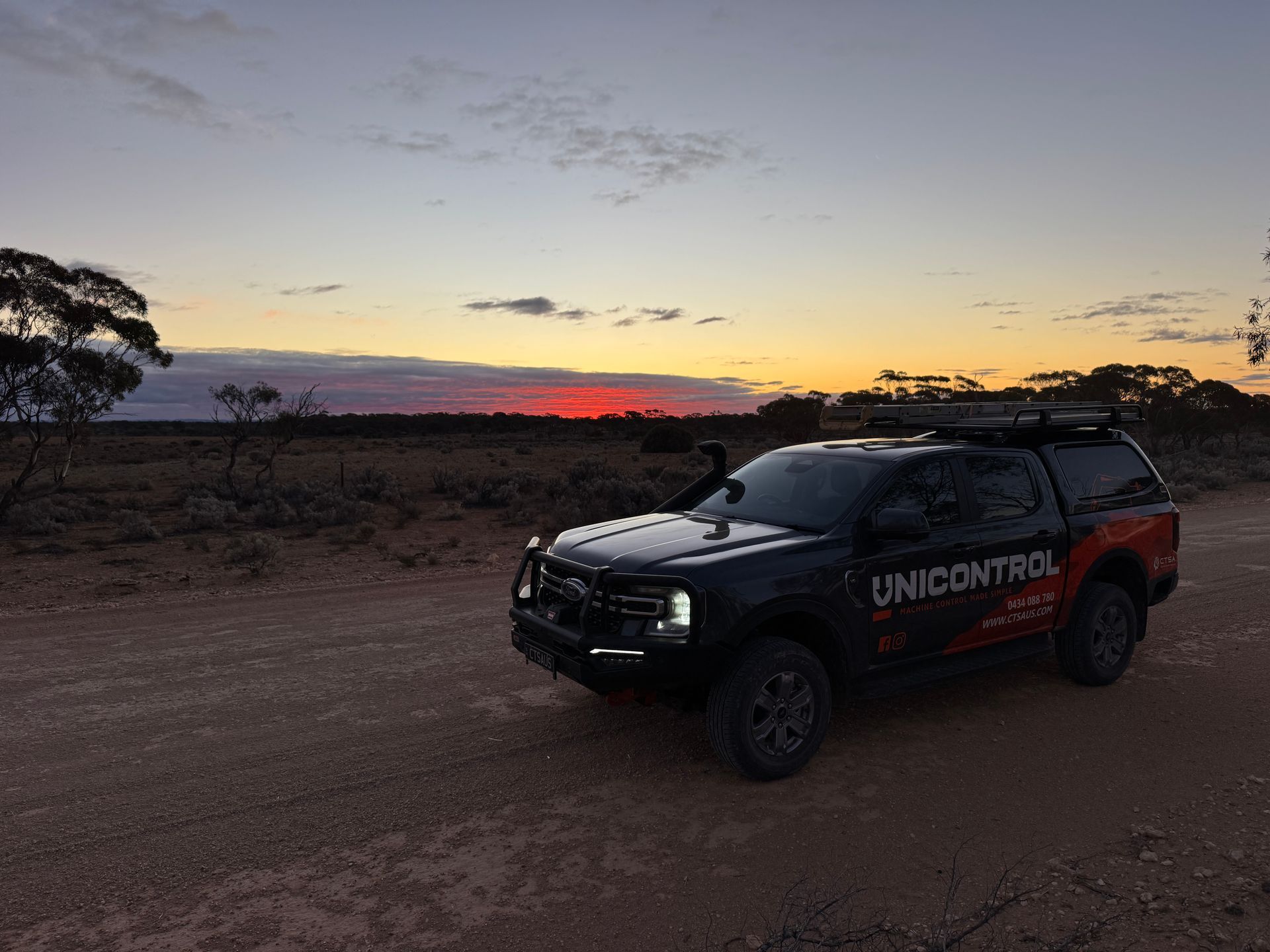 Black pickup truck with 