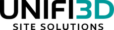 Logo for Unifi3D Site Solutions, featuring black text and teal "3D" in a modern sans-serif font.