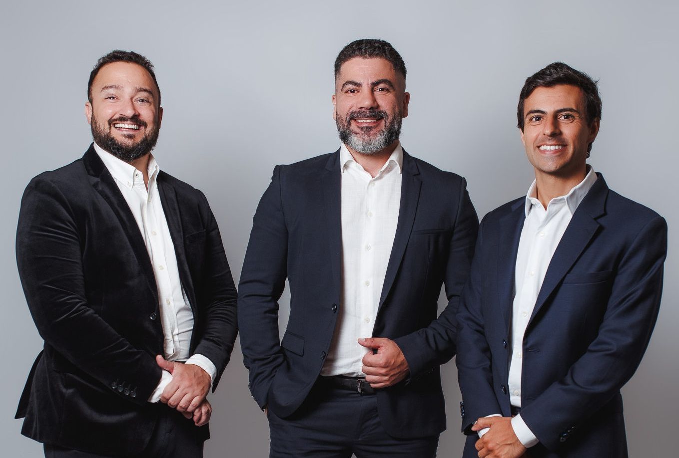 Cadu Nóbrega, César Mór e Eduardo Aquino, fundadores da MultiBR.