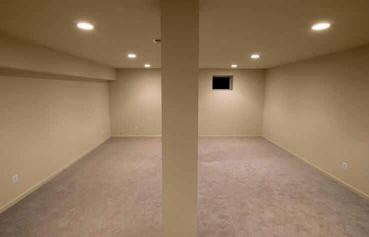 Empty Basement - Residential Remodeling Contractors in Channahon, IL