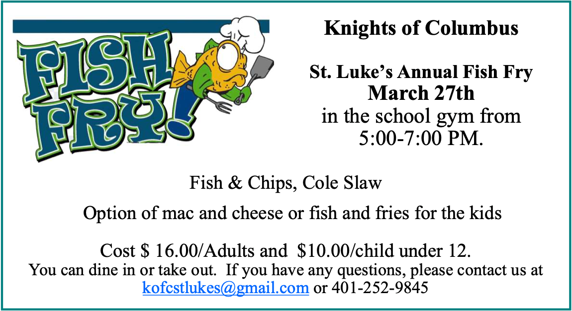 St. Luke's Annual Fish Fry