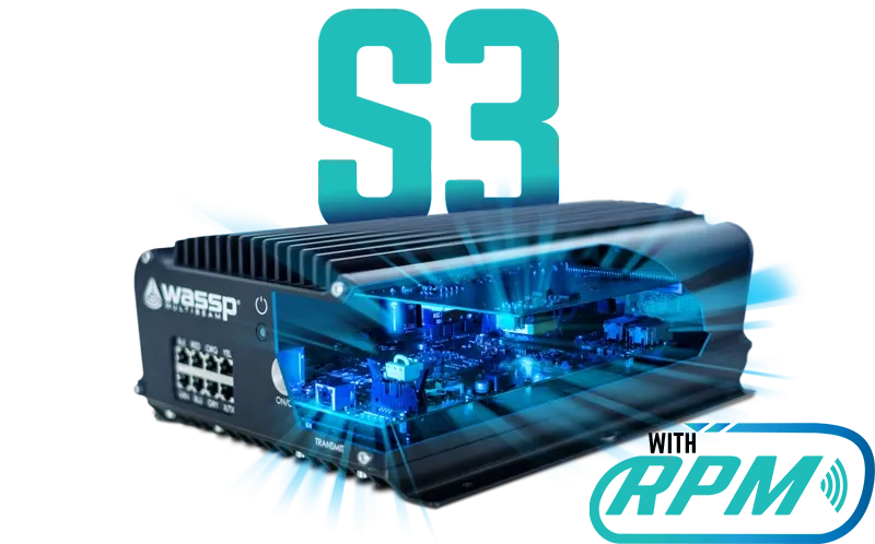 Uma foto de um s3 com logotipo rpm