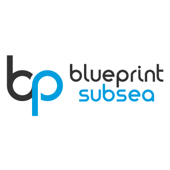 Um logotipo submarino de projeto em um fundo branco