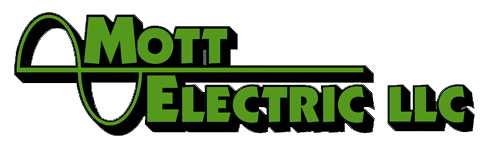 Mott Electric LLC Logo in green and black