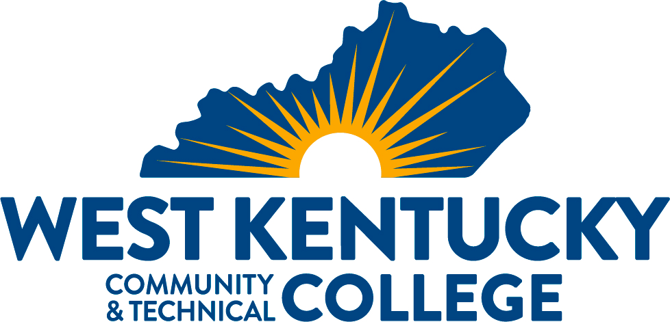 West Kentucky Community & Technical College logo featuring Kentucky outline, sun rays, and text.