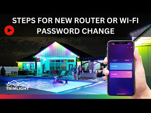 How do I reconnect to Trimlight Edge if I have changed routers - Hartford, WI - Brew City Trim Light