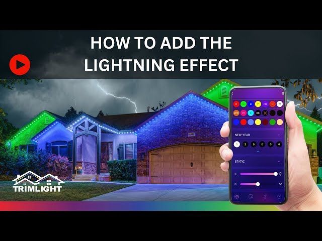 How to add the Lightening effect - Hartford, WI - Brew City Trim Light