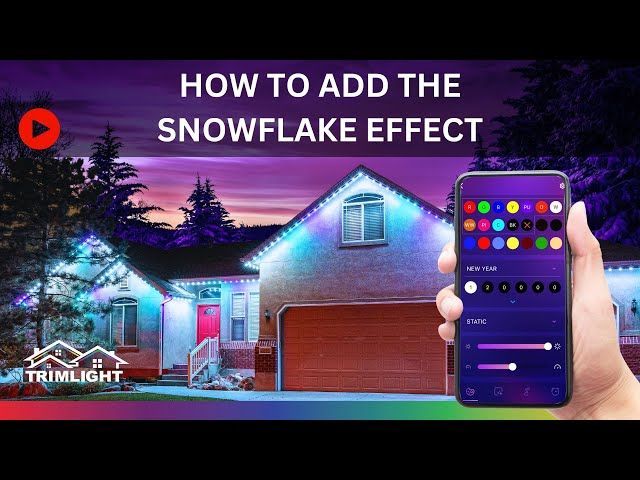How to add the snowflake effect - Hartford, WI - Brew City Trim Light