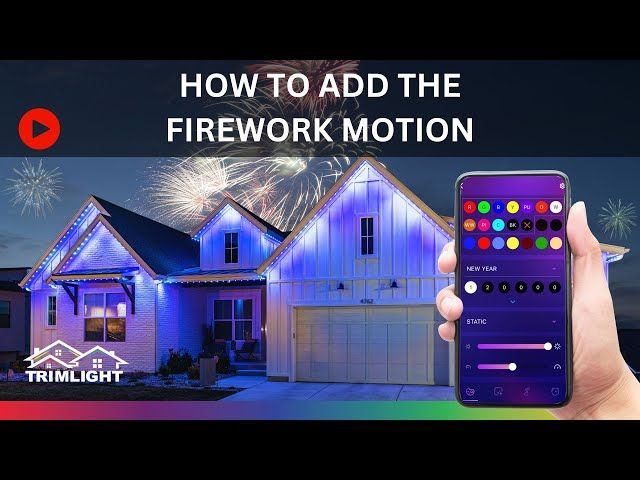 How to add the firework effect - Hartford, WI - Brew City Trim Light
