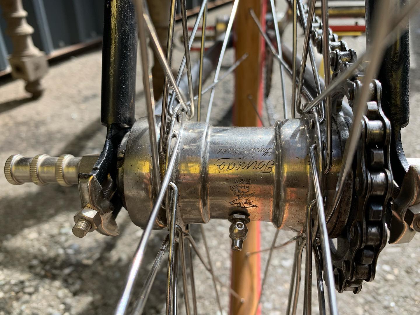 Detailansicht Fahrrad Reifen