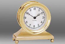 Ship's Bell Clock – 8 1/2 Dial – Brass Finish Bezel – Chelsea Clock