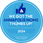 Annapolis Moms Thumbs Up Badge Logo