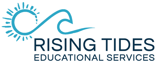 Rising Tides Educational Services in multi-color blues