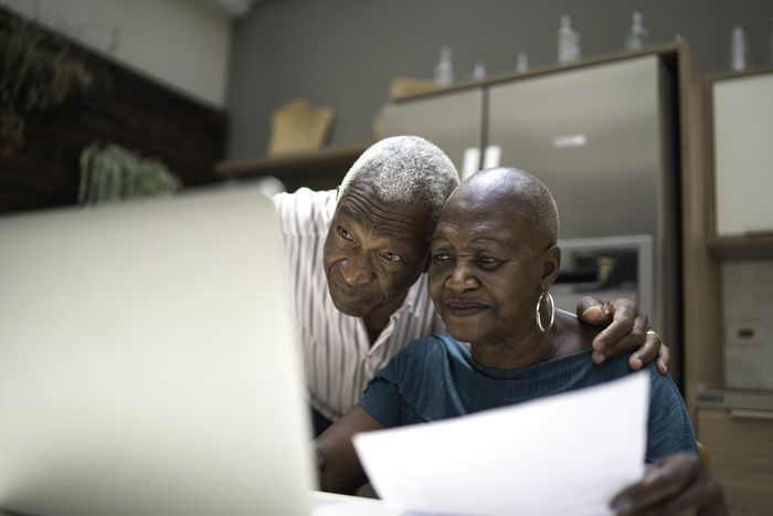 Senior Couple Doing Home Finances - Yucaipa, CA - The Income Tax Office