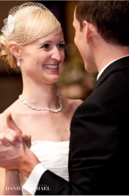 Bride and Groom Dancing Together
