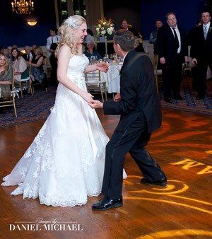 Bride and Groom Enjoying a Dance