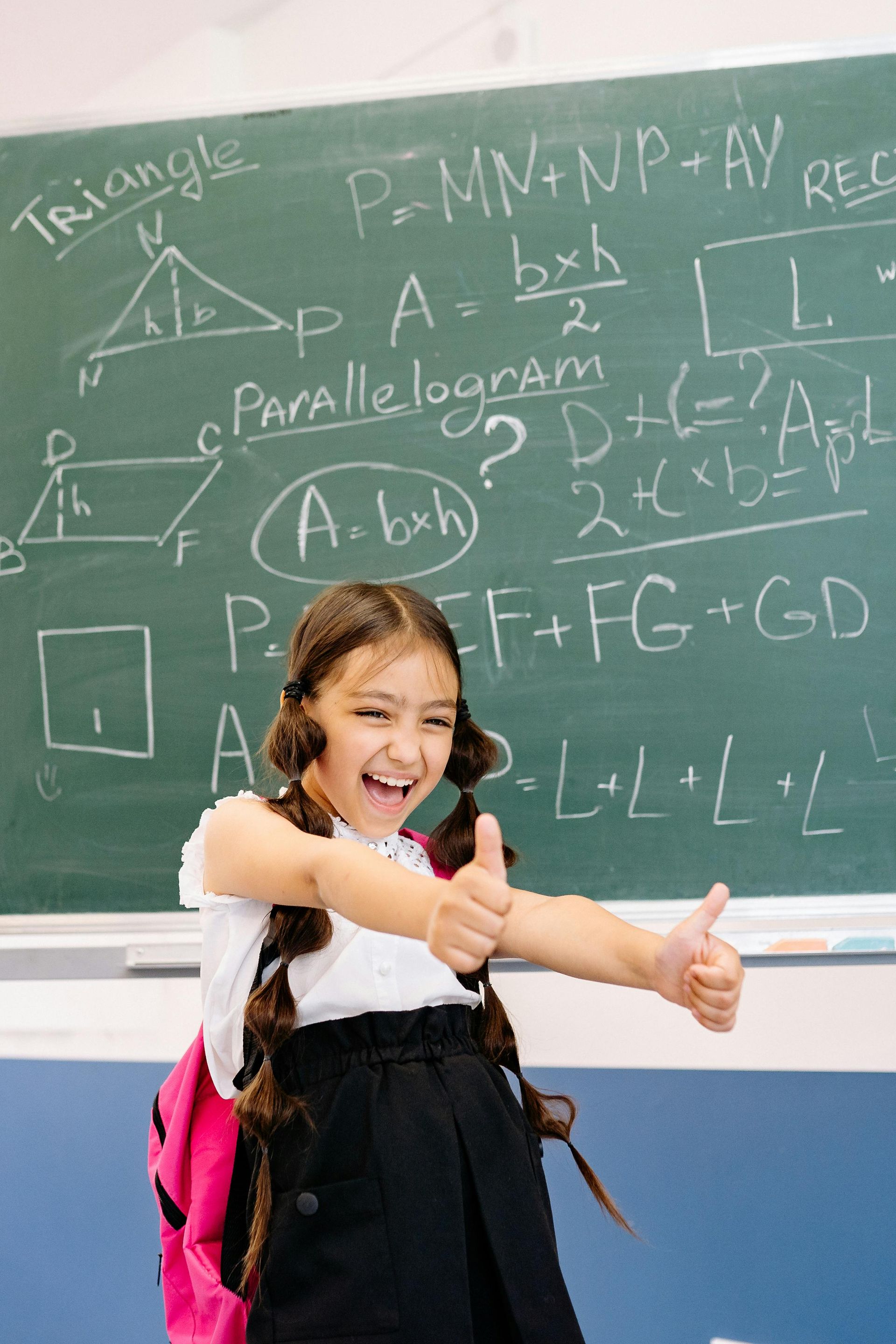 Kids writing in board