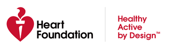 Logos: Heart Foundation, Healthy Active by Design