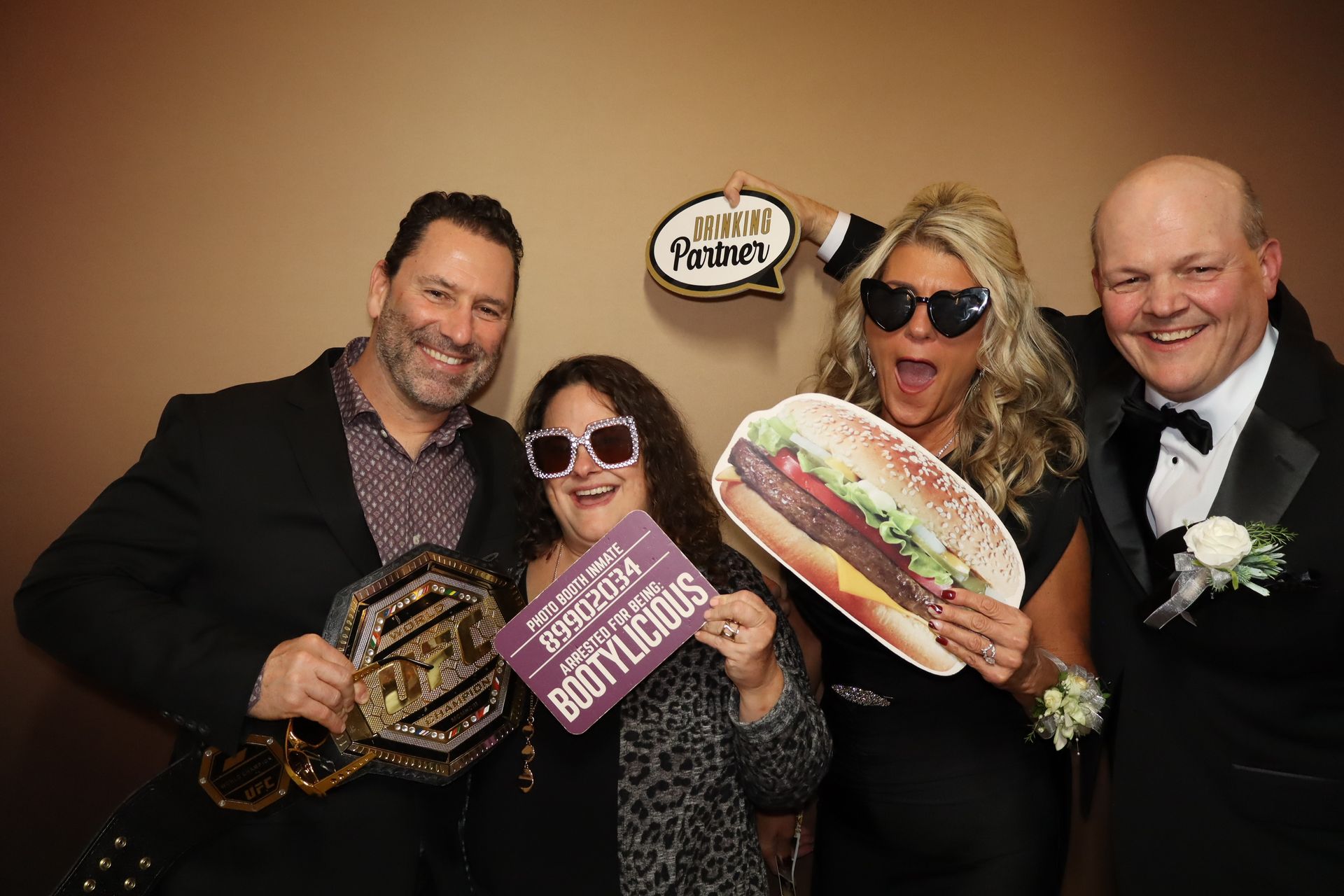 photo booth at a wedding at the bucks club in jamison pa