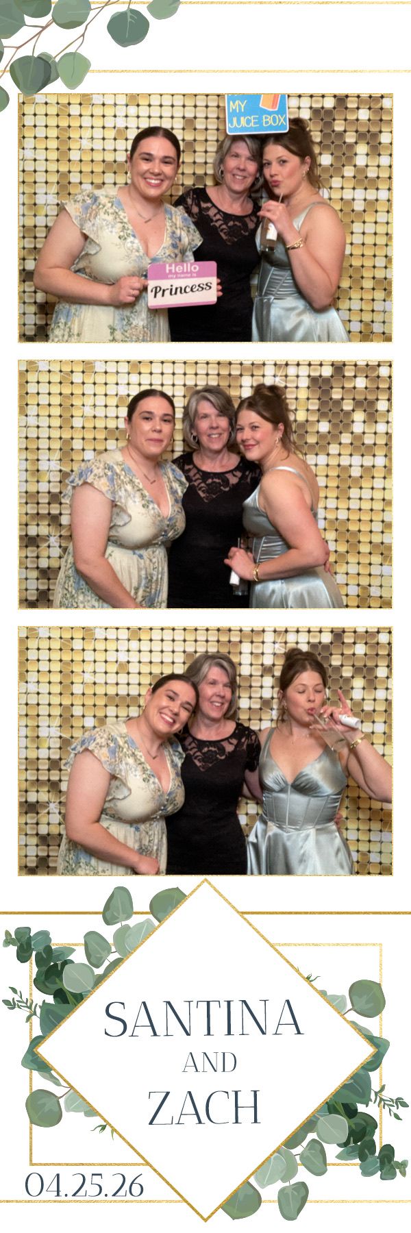 photo booth photo strip at flourtown country club