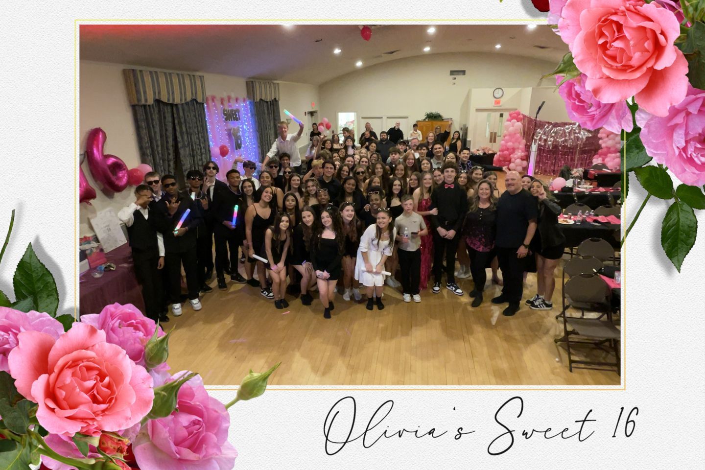 group photo at sweet 16 in southampton pa