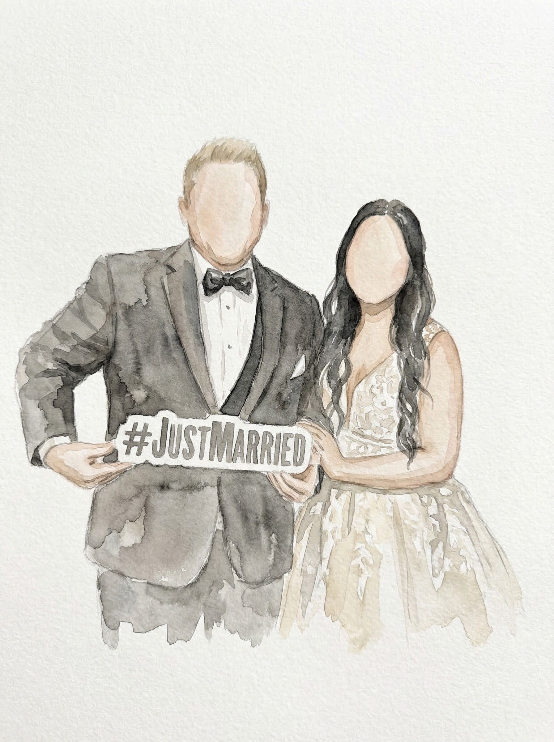 faceless watersolor artist philadelphia