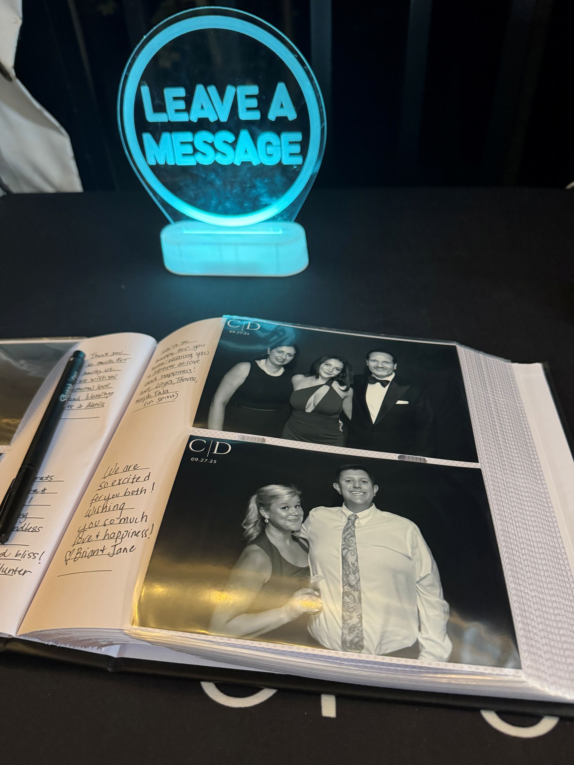 photo booth scrapbook at tyler gardens newtown pa