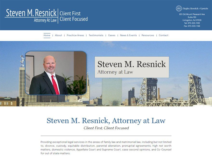 stevenresnick.com Website Screenshot