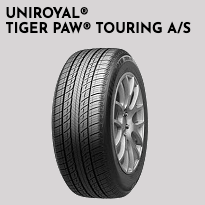 A picture of a tiger paw touring a / s tire.