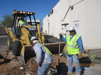 Fire Hydrant Services — Preparing for Fire Hydrant Installation  in Tucson, AZ