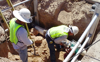 Plumbing — Tapping Sleeve and Valve in Tucson, AZ