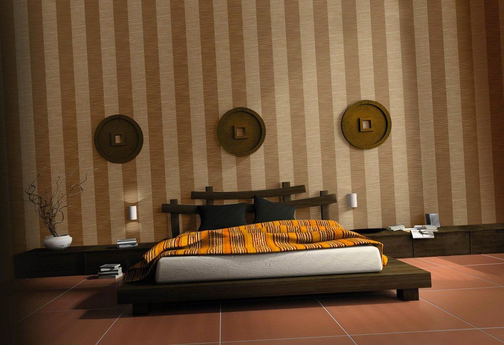 Carta da parati a righe