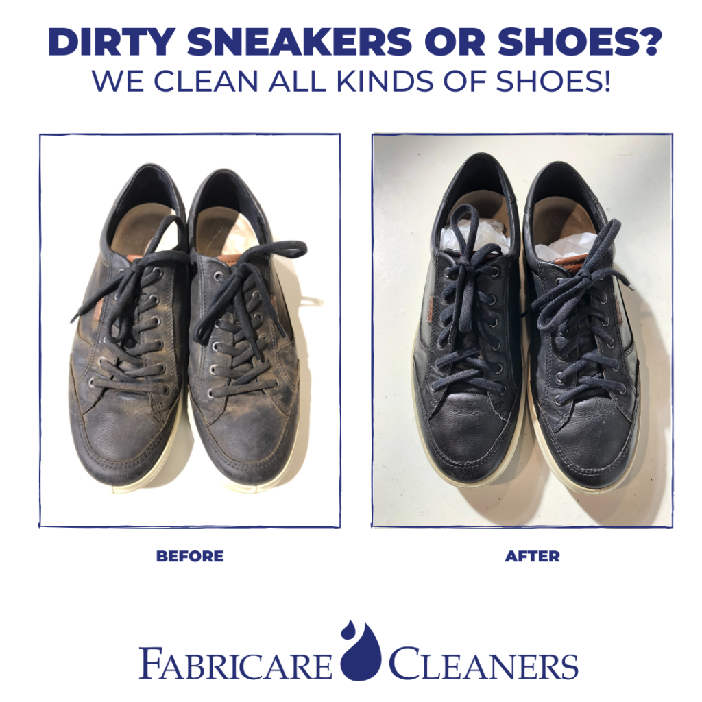 shoe cleaning before and after