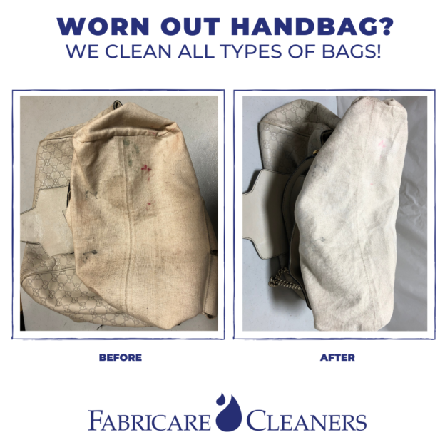 handbag cleaning before and after