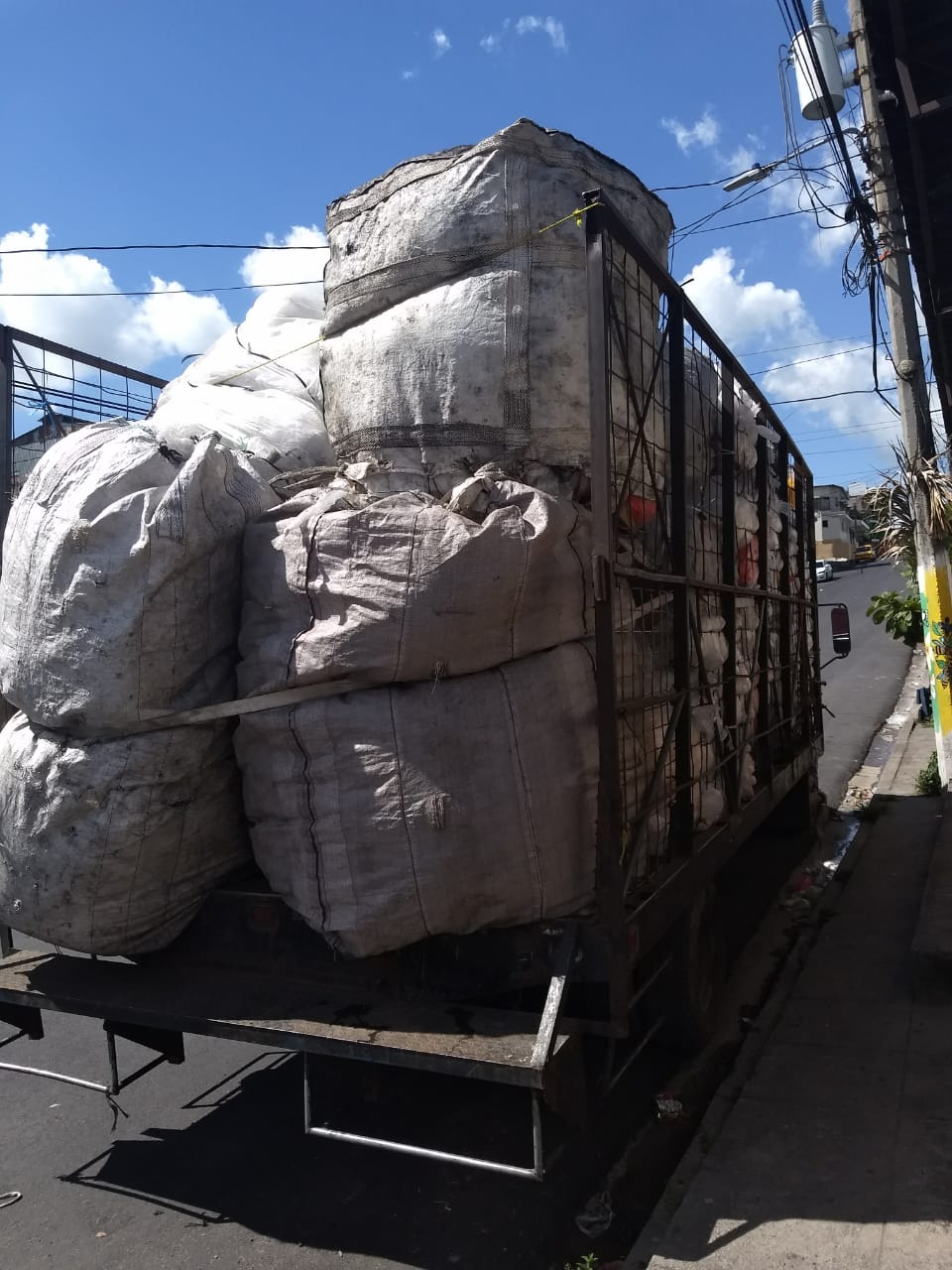 Recitodo transporte de reciclaje