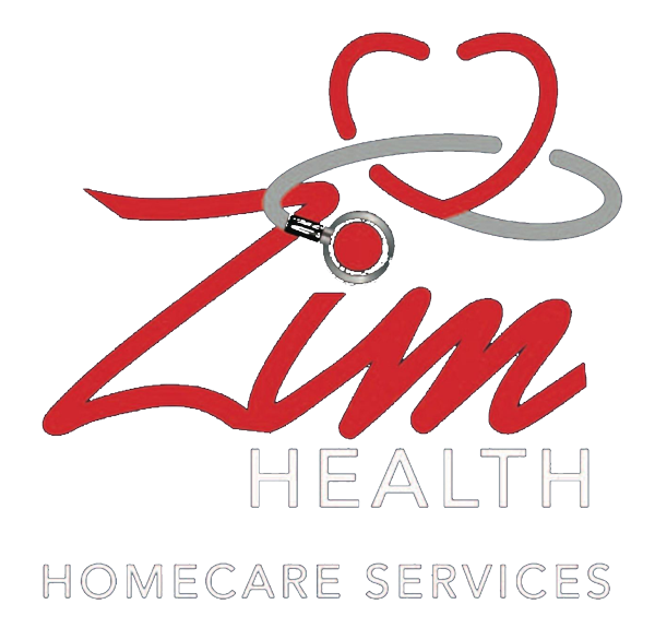 Red stylized text "Lim" with a stethoscope and a heart-shaped design; "HEALTH" and "HOMECARE SERVICES" below.