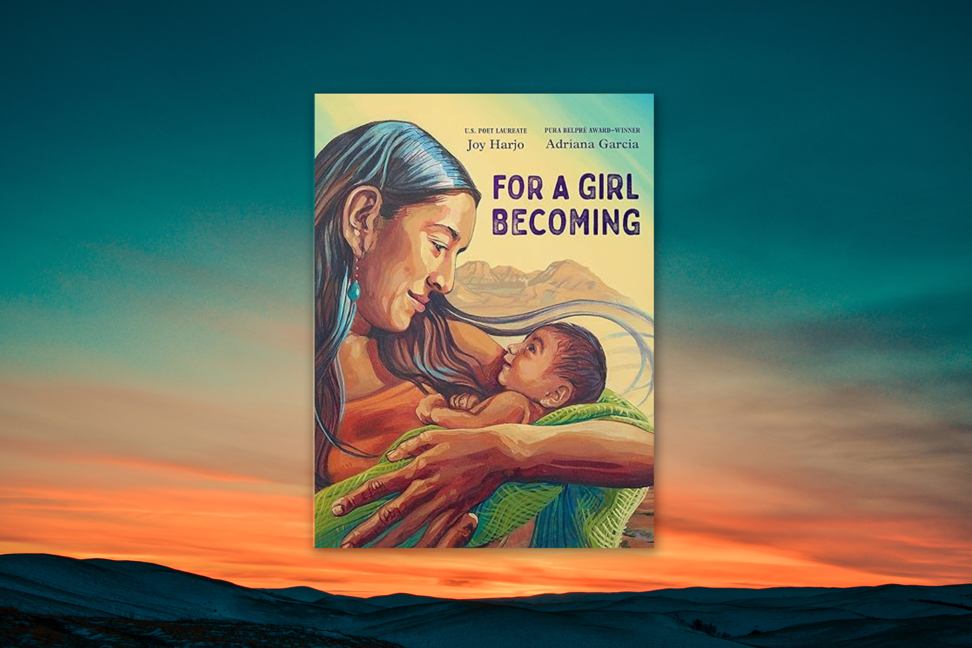 A woman is holding a baby on the cover of a book titled for a girl becoming.