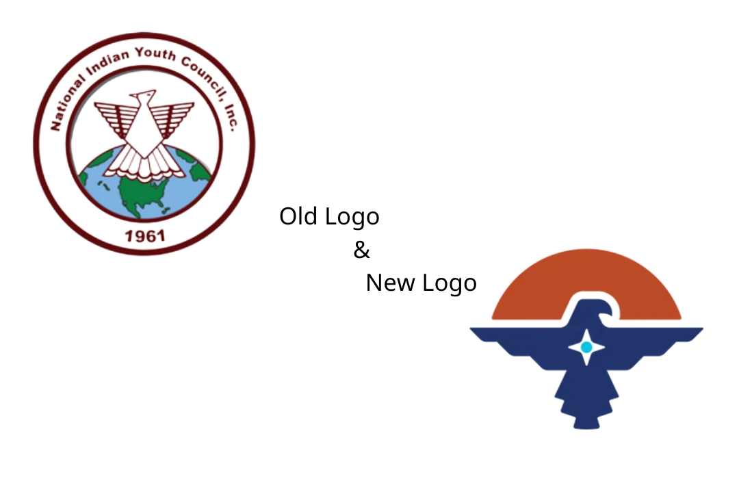 An old and new logo for the national indian youth council