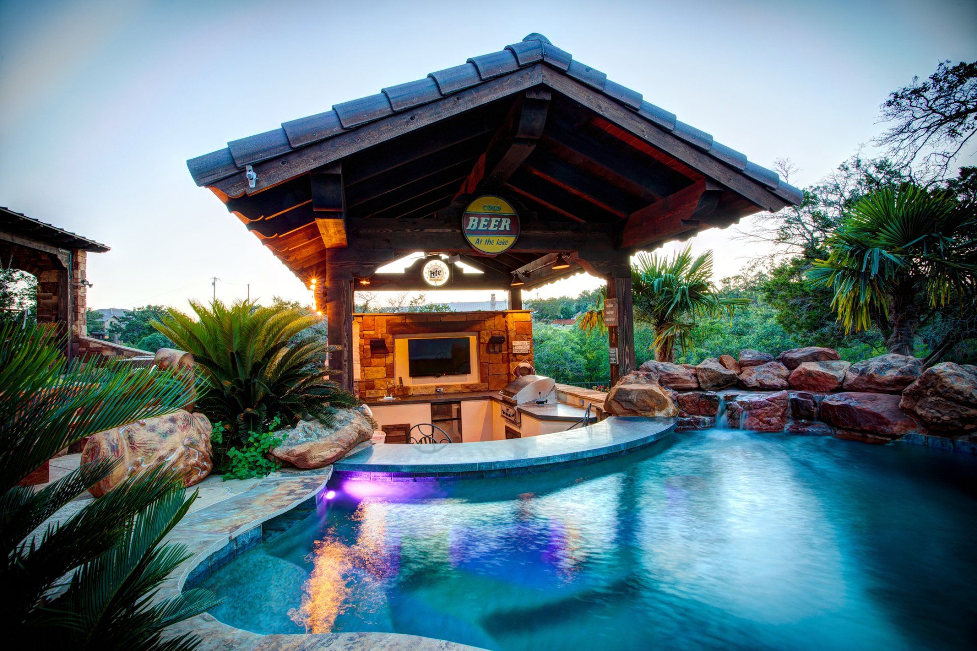 Pool and Cabana | Long Custom Homes | Georgetown, TX 78628