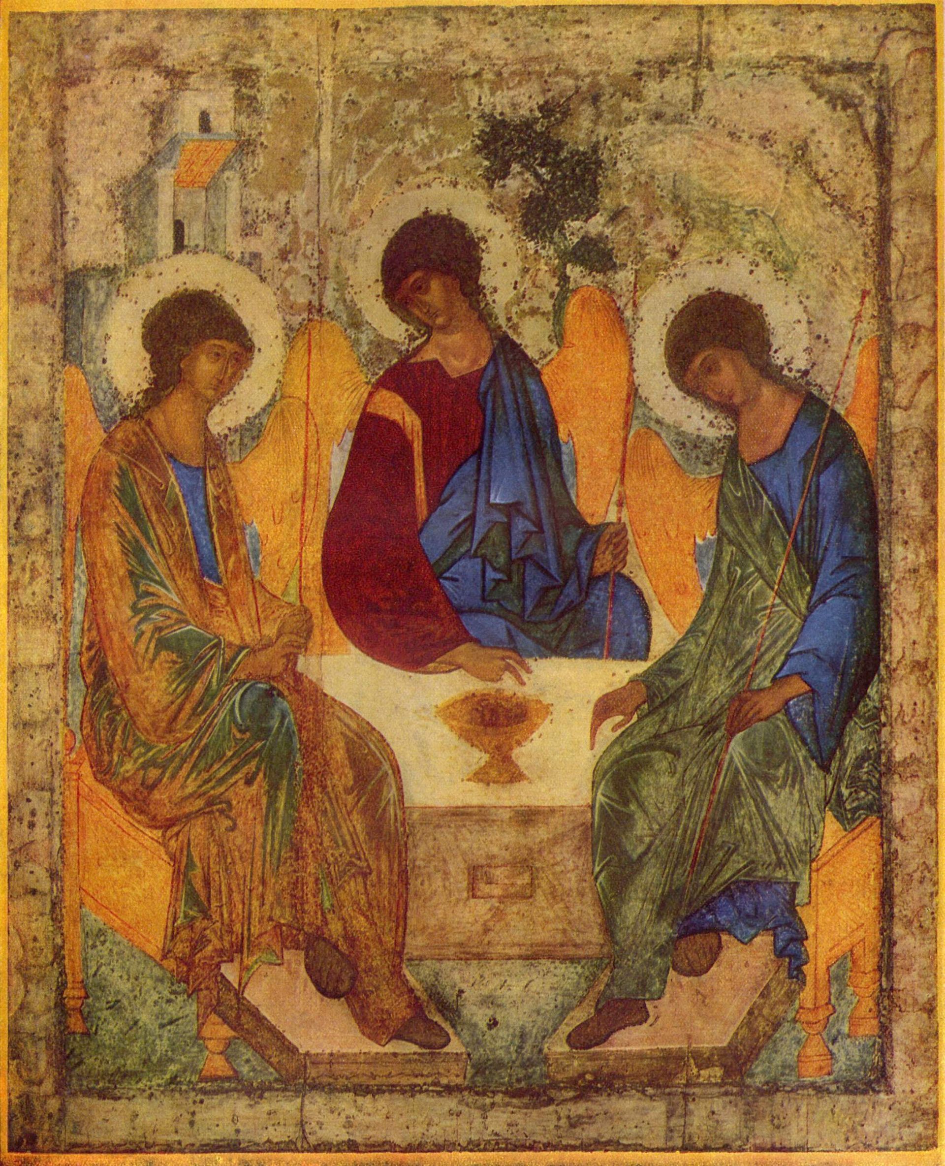 A painting of the Holy Trinity