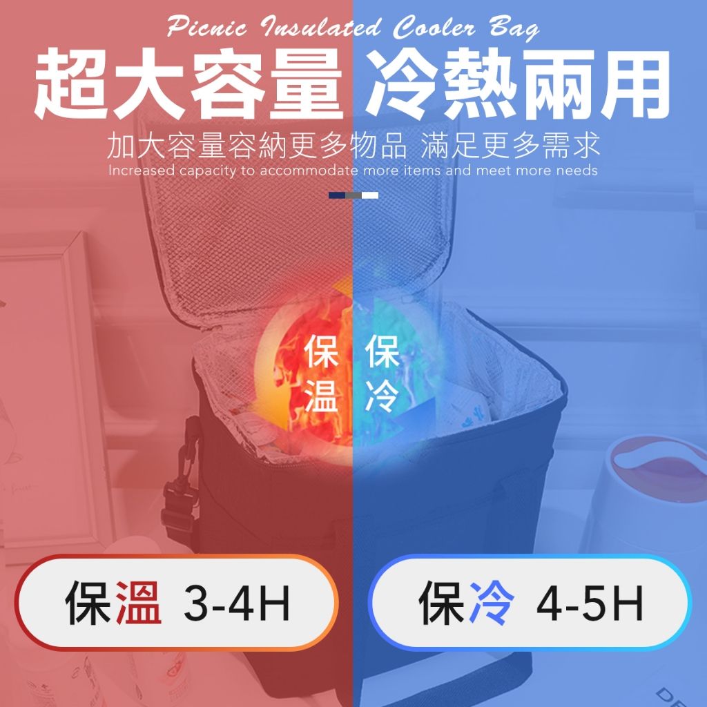 22L 野餐保溫袋 保冷袋 戶外保冷袋 保溫袋 保鮮袋 保鮮收納袋 野餐袋 便當包
