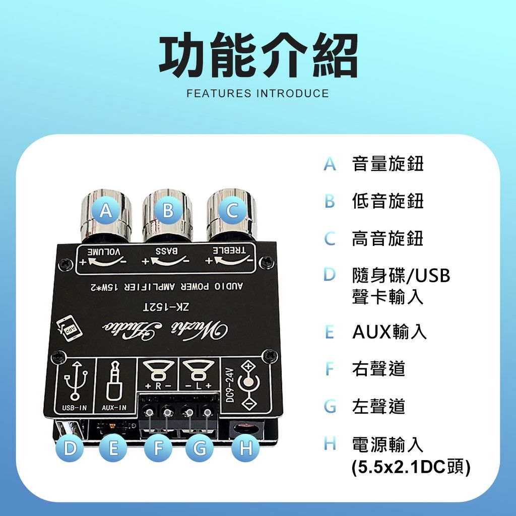Diy迷你音擴機 電腦喇叭 擴大器 分音器 低音炮 音響 音箱 喇叭